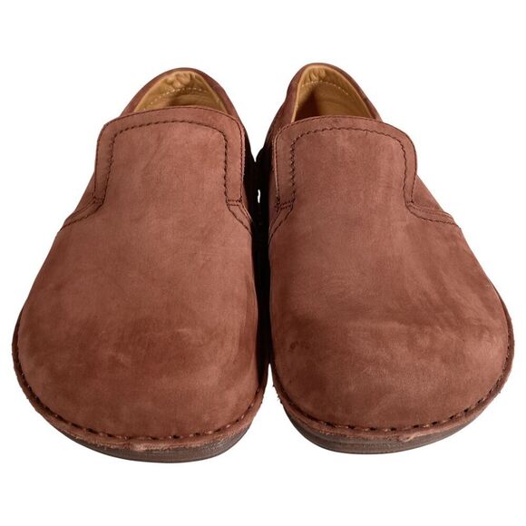 Birkenstock Nashville Loafers Clogs Mens 7 Womens 9 Brown Nubuck Leather main image 11